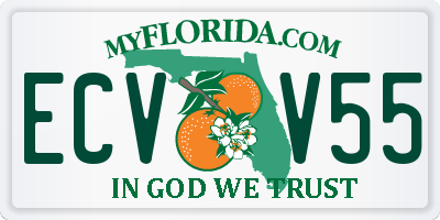 FL license plate ECVV55