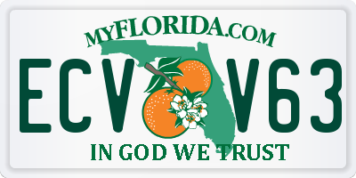 FL license plate ECVV63