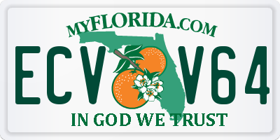 FL license plate ECVV64