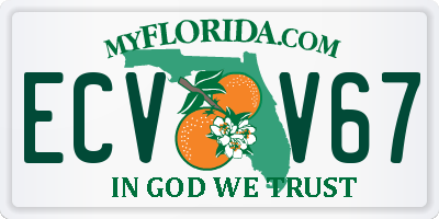FL license plate ECVV67