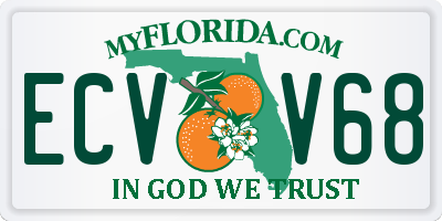 FL license plate ECVV68