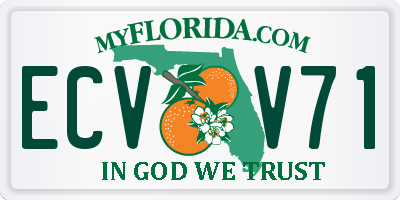 FL license plate ECVV71
