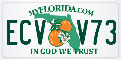FL license plate ECVV73