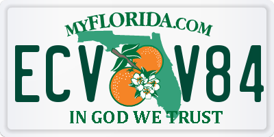 FL license plate ECVV84