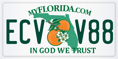 FL license plate ECVV88