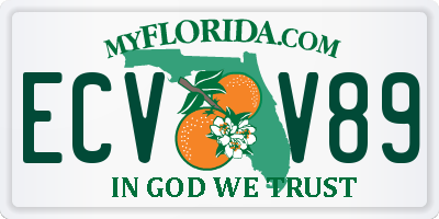 FL license plate ECVV89