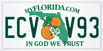 FL license plate ECVV93