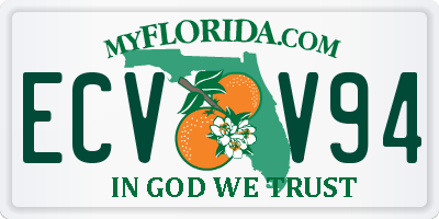 FL license plate ECVV94