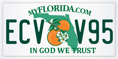 FL license plate ECVV95