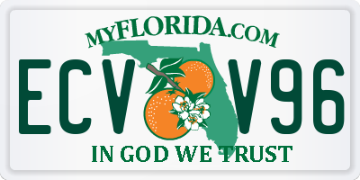 FL license plate ECVV96