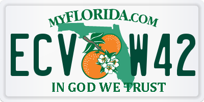 FL license plate ECVW42