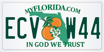 FL license plate ECVW44