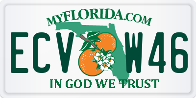 FL license plate ECVW46