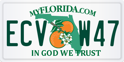 FL license plate ECVW47