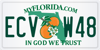FL license plate ECVW48