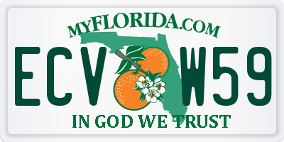 FL license plate ECVW59