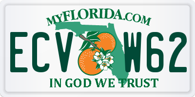 FL license plate ECVW62