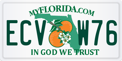 FL license plate ECVW76
