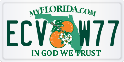 FL license plate ECVW77