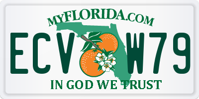 FL license plate ECVW79