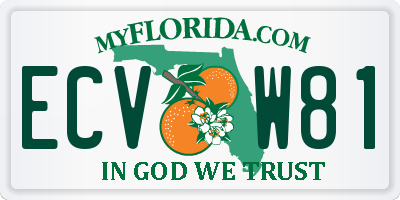 FL license plate ECVW81