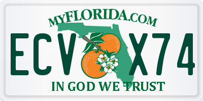FL license plate ECVX74