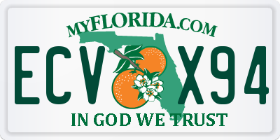 FL license plate ECVX94