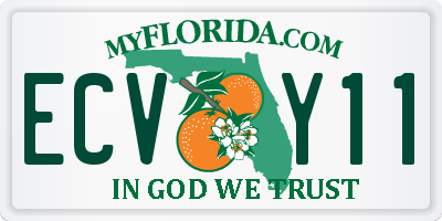 FL license plate ECVY11