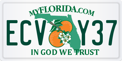 FL license plate ECVY37