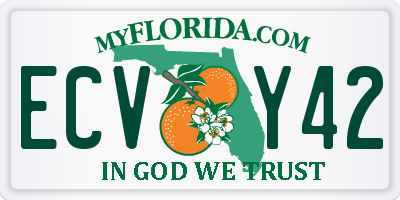 FL license plate ECVY42