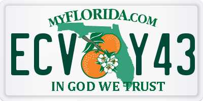FL license plate ECVY43