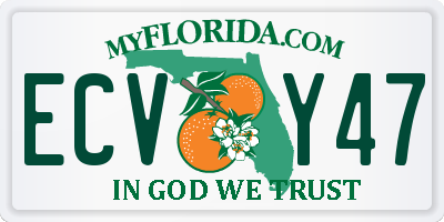 FL license plate ECVY47