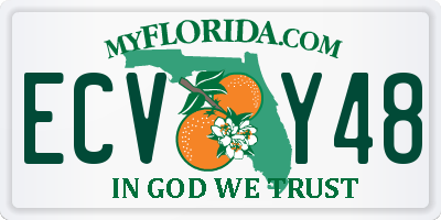FL license plate ECVY48