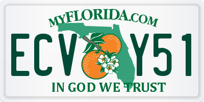 FL license plate ECVY51