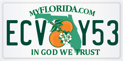 FL license plate ECVY53