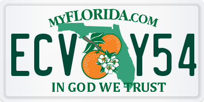 FL license plate ECVY54