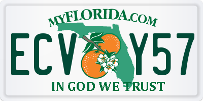 FL license plate ECVY57