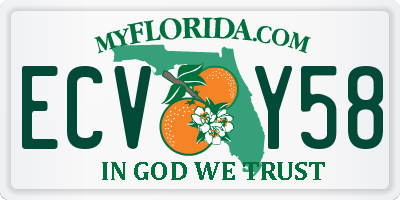 FL license plate ECVY58