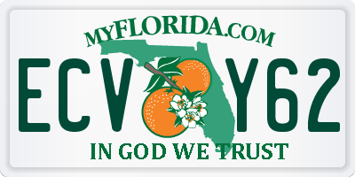 FL license plate ECVY62