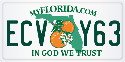 FL license plate ECVY63