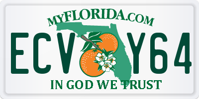 FL license plate ECVY64