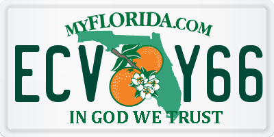 FL license plate ECVY66