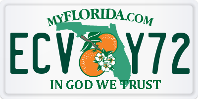 FL license plate ECVY72