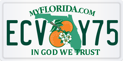 FL license plate ECVY75