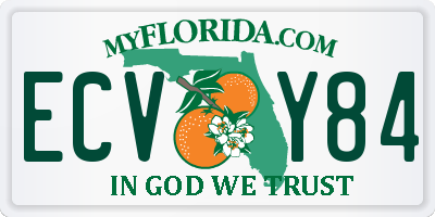 FL license plate ECVY84