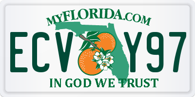 FL license plate ECVY97