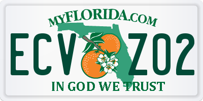FL license plate ECVZ02