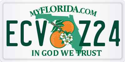 FL license plate ECVZ24