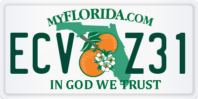 FL license plate ECVZ31