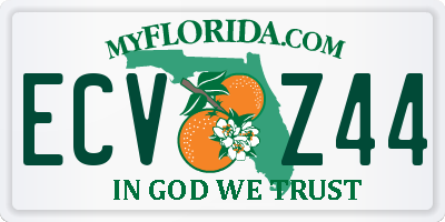 FL license plate ECVZ44